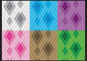 Colorful Snake Patterns - vector gratuit #420919 