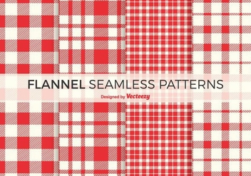 Free Red Flannel Vector Patterns - Kostenloses vector #421469