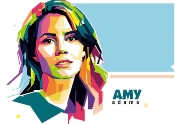 Amy Adams WPAP Vector - Free vector #422119