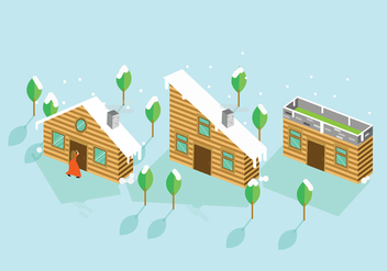 Chalet Wooden House - Free vector #422519