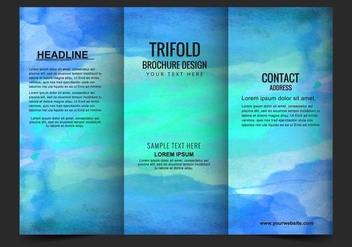 Free Vector Modern Trifold Brochure Template - vector gratuit #423059 