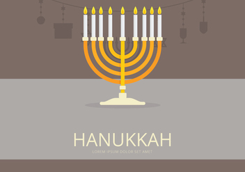 Happy Hanukkah Illustration - бесплатный vector #423549
