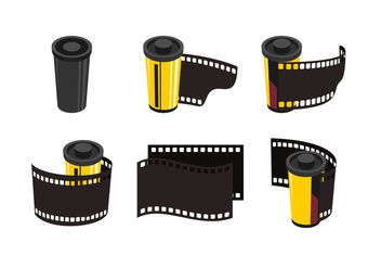 Film & Canister Free Vector Collection - vector #423649 gratis