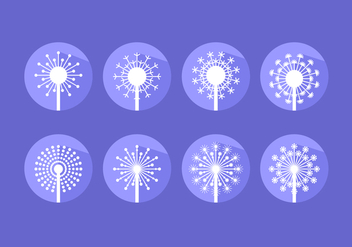 Modern Flat Icon Blowball Free Vector - Kostenloses vector #424569