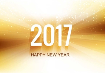 Free Vector New Year 2017 Background - Kostenloses vector #424929