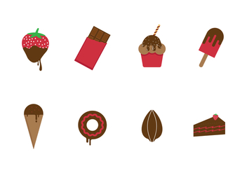 Free Chocolate and Sweets Vector Icons - vector #425719 gratis