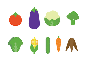 Vegetables Icon Vector - vector gratuit #427139 
