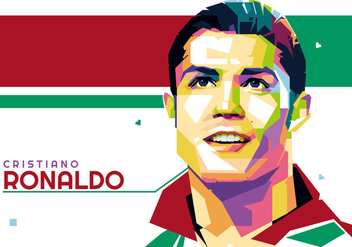 Cristiano Ronaldo vector WPAP - vector gratuit #427229 