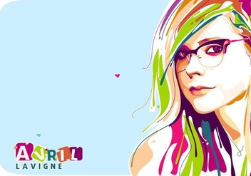 Avril Lavigne Vector Popart Portrait - vector #427979 gratis