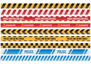 Free Danger Tape Vector Collections - Free vector #428159