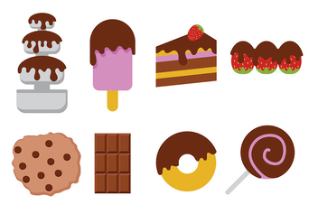Chocolate Food Icon Vector - бесплатный vector #428329