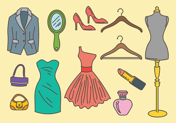 Free Dressing Room Icons Vector - vector gratuit #428339 