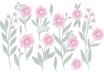 Vector Hand Drawn Floral Compositions - бесплатный vector #428499