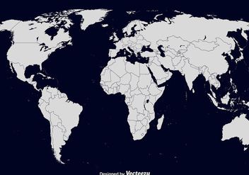 Vector World Map - бесплатный vector #428529