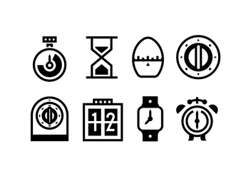Timer Outlined Vector Icons - vector gratuit #429179 