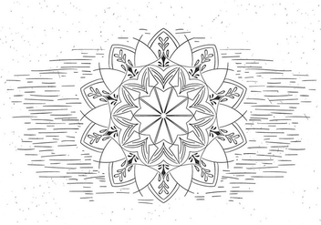 Free Mandala Vector Flower Illustration - Free vector #429459
