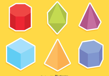 Colored Geometric Shapes Vector - Kostenloses vector #430009