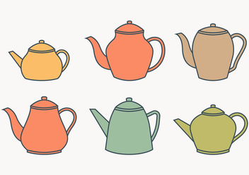 Teapot collection - Kostenloses vector #430059