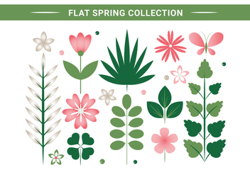 Free Spring Flower Wreath Background - бесплатный vector #430069