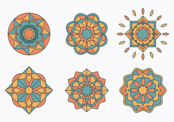 Islamic Ornaments Set - vector gratuit #430209 