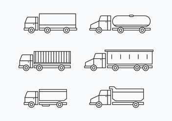 Camion Collection Set - vector gratuit #430219 