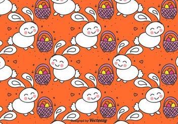 Easter Bunny Vector Pattern - Free vector #430559