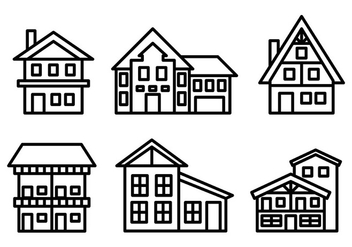 Free Chalet Icons Vector - vector gratuit #430609 