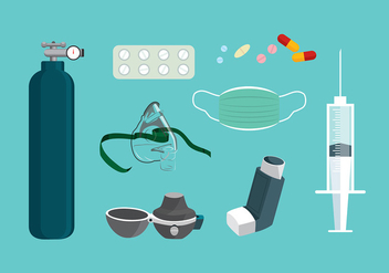 Asthma Equipment Free Vector - Free vector #430939