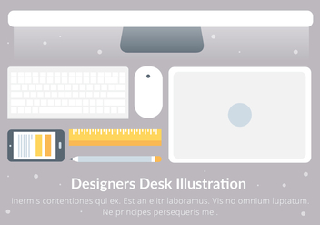Free Designer's Desk Vector Elements - Kostenloses vector #431039