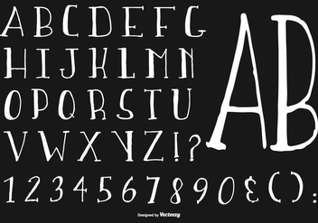 Hand Drawn Alphabet Collection - vector gratuit #431269 