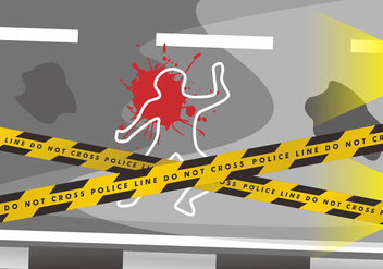 Crime Scene Danger Tapes Vector Design - бесплатный vector #431649