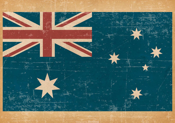 Flag of Australia on Grunge Background - Free vector #432489