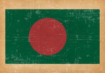 Flag of Bangladesh on Grunge Background - Free vector #432569