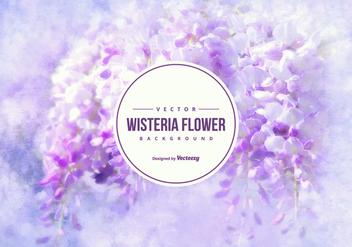 Beautiful Wisteria Flower Background - vector gratuit #432659 