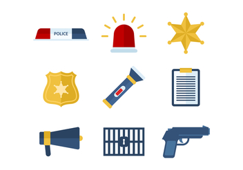 Free Police Vector Icons - Free vector #432699