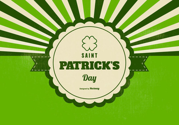 Retro Saint Patricks Day Background - vector #433219 gratis