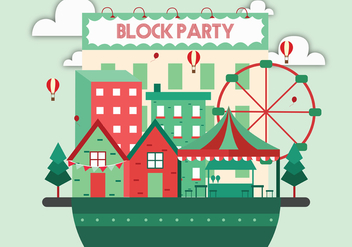 Block Party Vector Art - vector gratuit #433229 
