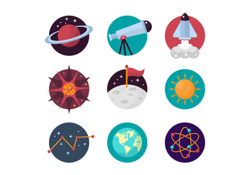 Free Astronomy Vector Icons - бесплатный vector #433439