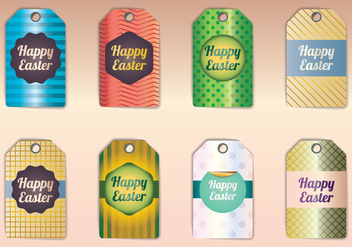 Happy Easter Gift Tags - Free vector #433669