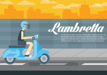 Lambretta Vector Background - vector gratuit #433689 