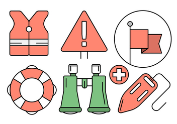 Free Lifeguard Icons in Vector Elements - vector gratuit #434589 