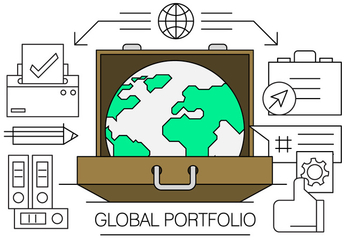 Linear Global Business Elements - Kostenloses vector #434659
