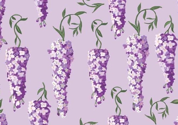 Wisteria Seamless Pattern Vector - Free vector #434819
