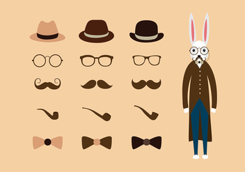 Hipster Easter Free Vector - vector gratuit #435009 