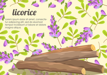 Licorice Root And Flower Vector - Kostenloses vector #435469