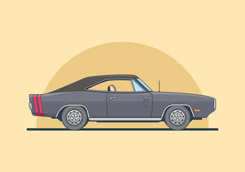 Dodge Charger Illustration - vector gratuit #435579 