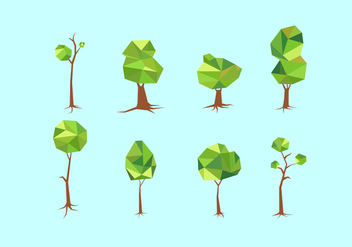 Polygonal Tree With Roots Free Vector - бесплатный vector #435619