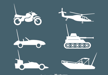 Rc Vehicle Silhouette Vectors - Free vector #435759