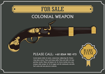 Colonial Weapon Free Vector - vector gratuit #435799 