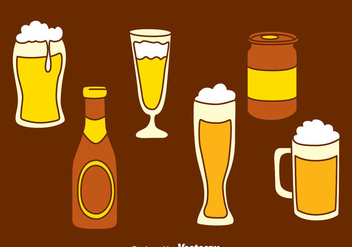Hand Drawn Glass Beer Vector - Free vector #435849
